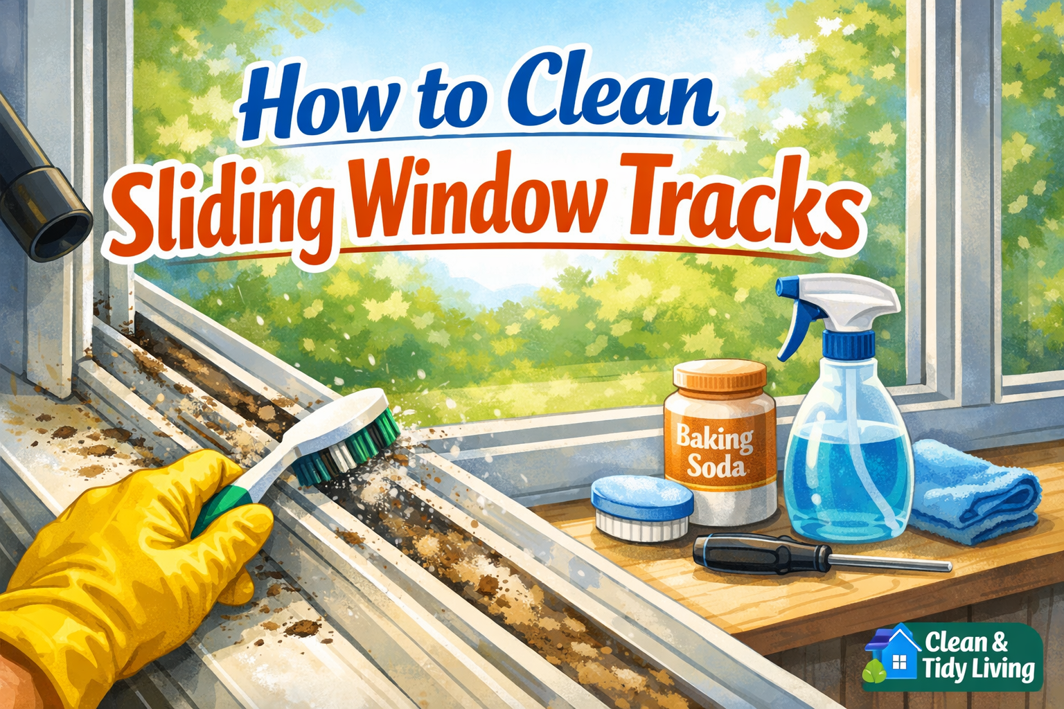 How to Clean Sliding Window Tracks