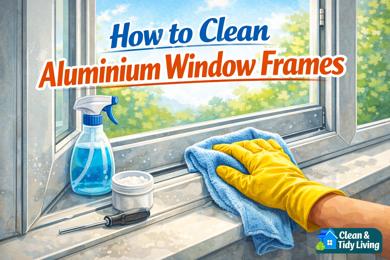 How to clean aluminium window frames