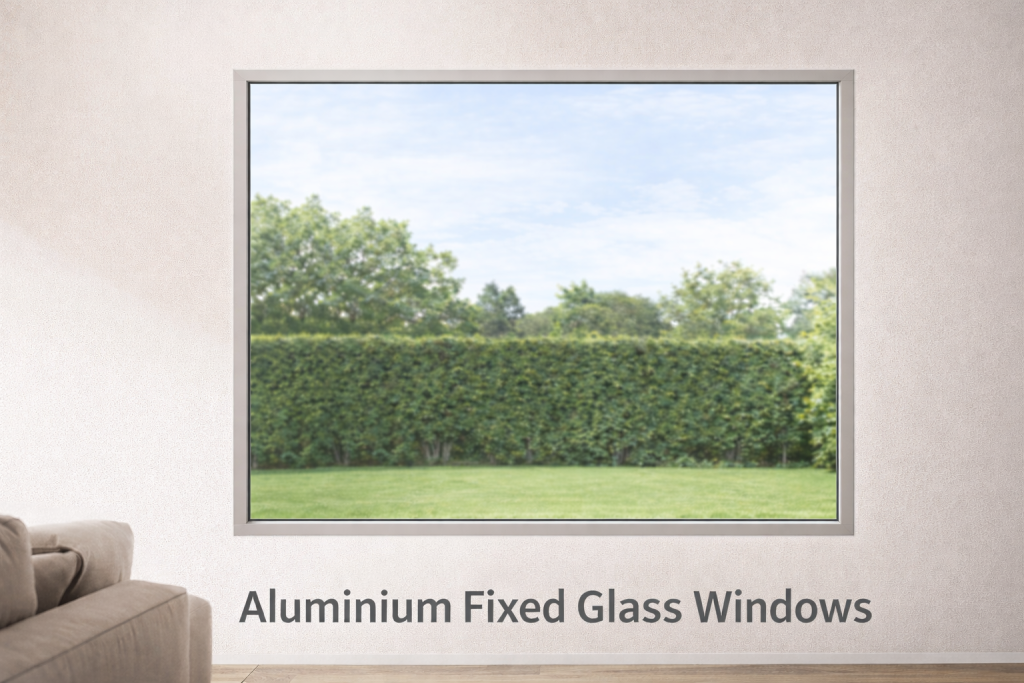 Aluminium Fixed Glass Windows