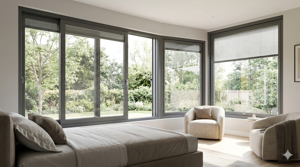 Aluminium Windows for the Bedroom