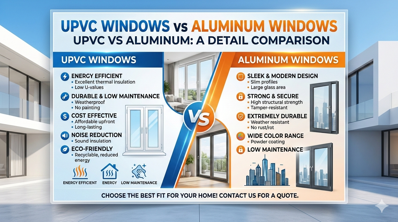 UPVC Windows vs Aluminum Windows