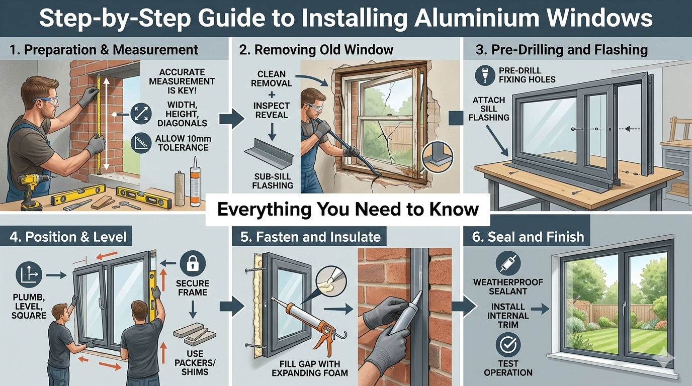 6 Stylish Glass Design Ideas for Aluminium Sliding Windows