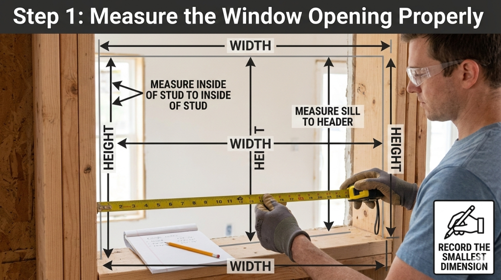 Measure the Window Opening Properly