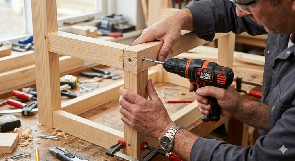 Secure the Frame by Screwing