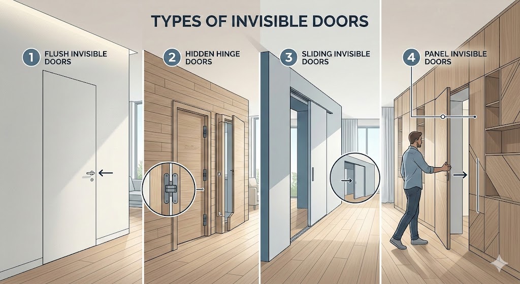 Types of Invisible Doors