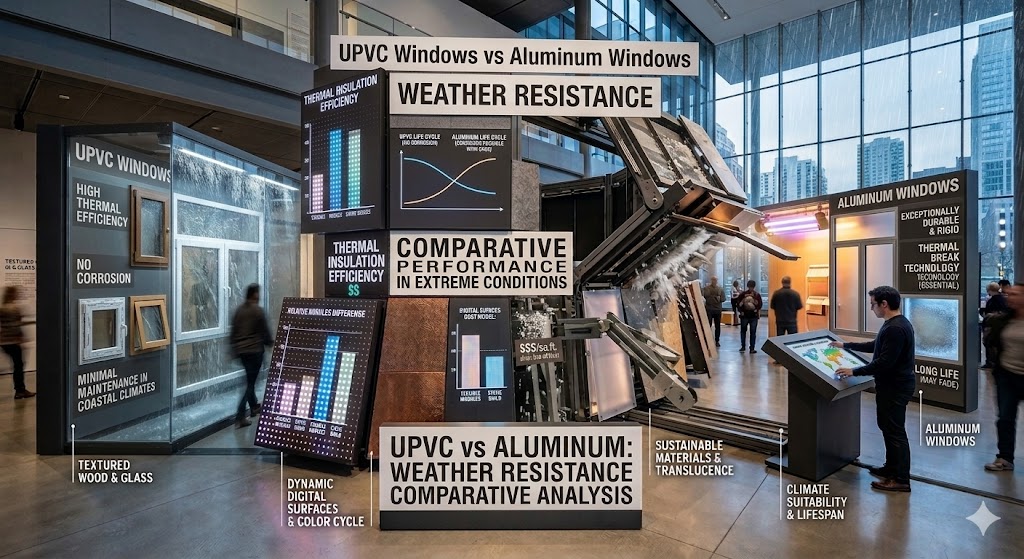 Learn the complete comparison of uPVC windows vs aluminum windows including durability, insulation, maintenance, and price to choose the best option.