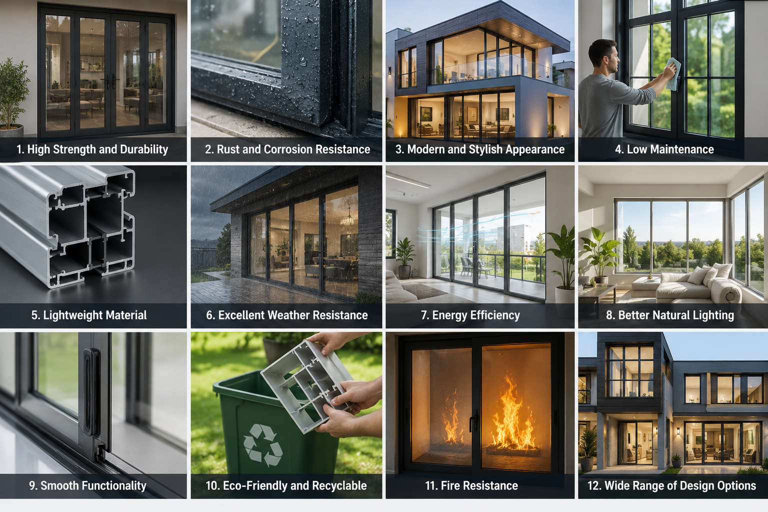 Major Benefits of Aluminium Doors and Windows