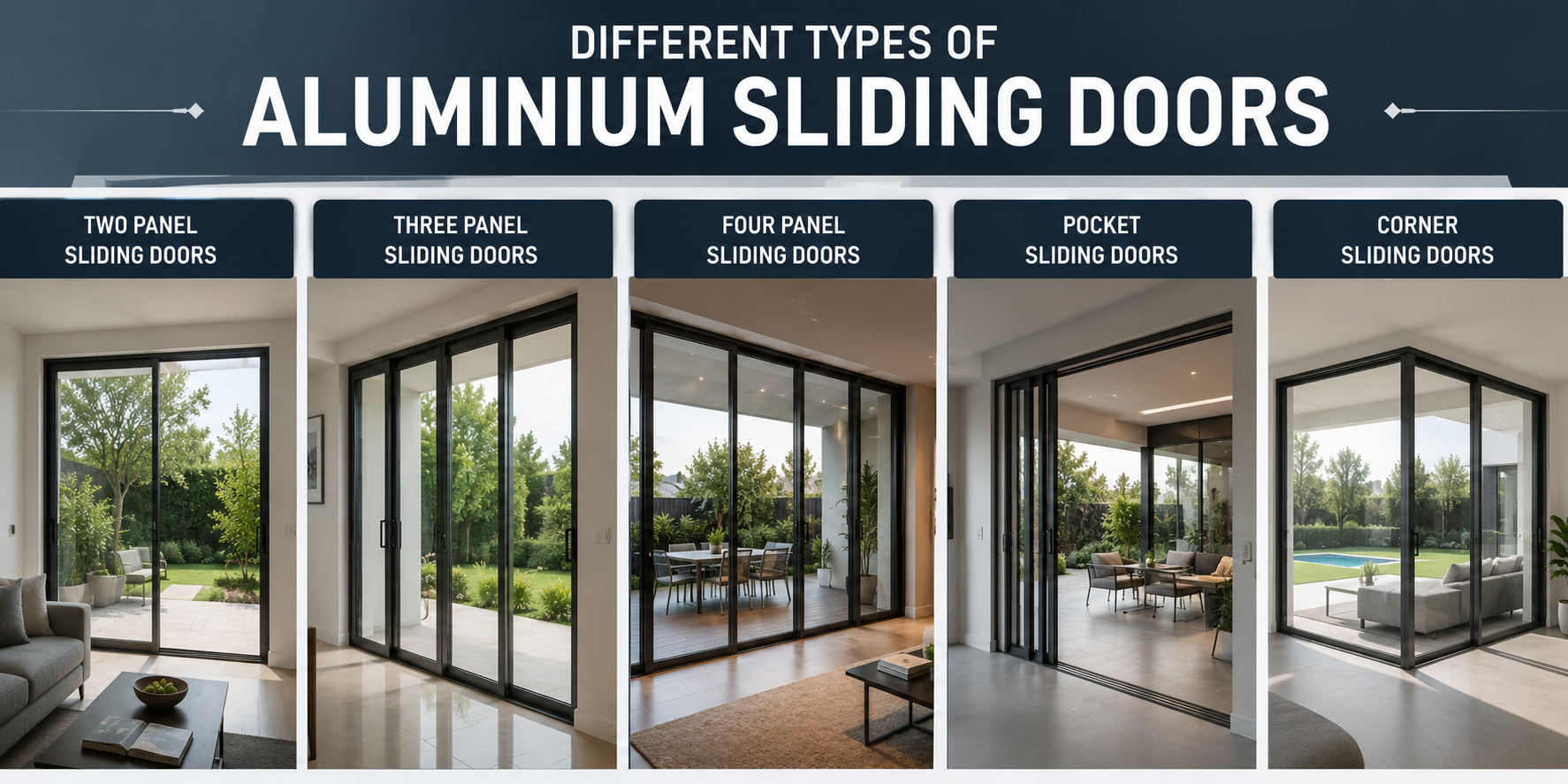 Different Types of Aluminium Sliding Doors