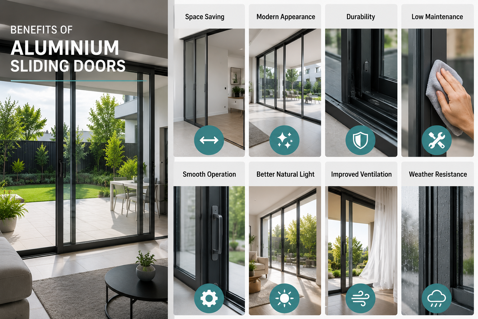 Benefits of Aluminium Sliding Doors