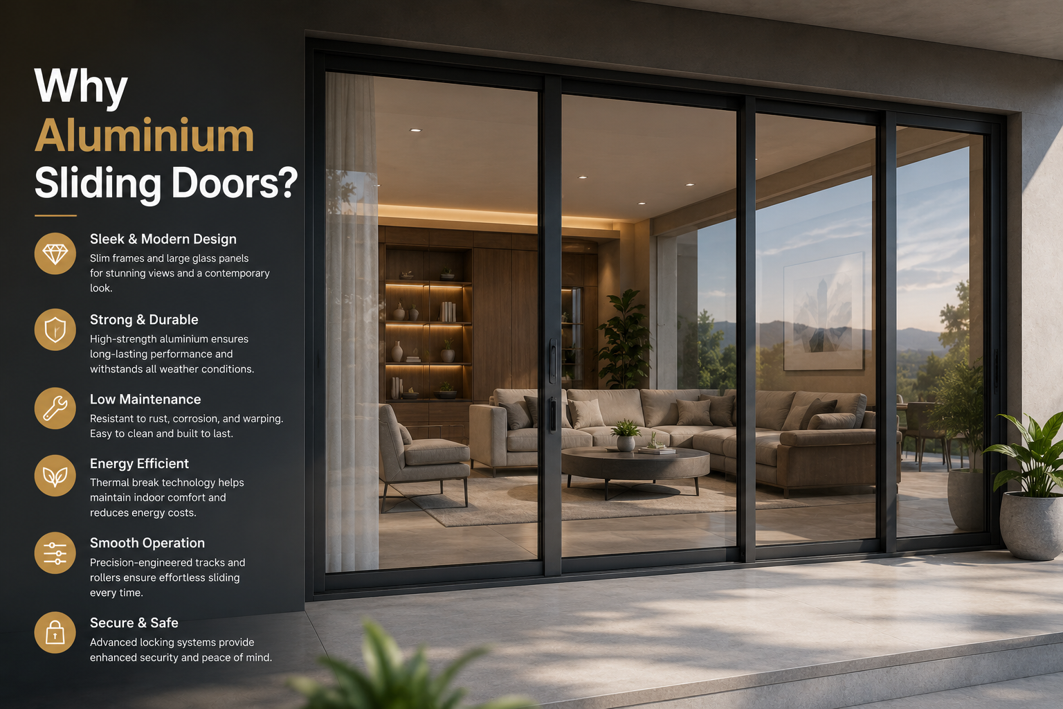 Why Aluminium Sliding Doors?