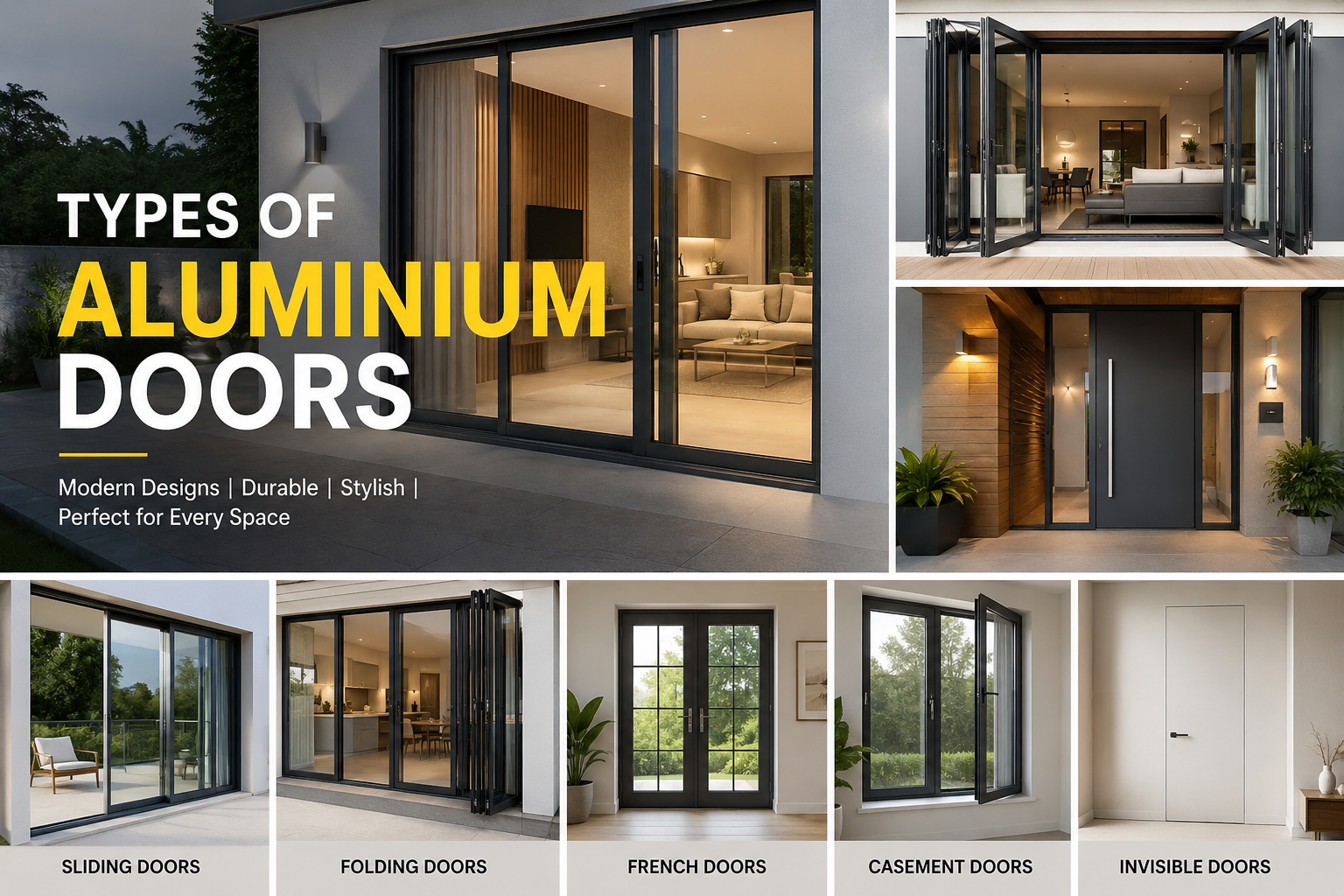 Types of Aluminium Doors