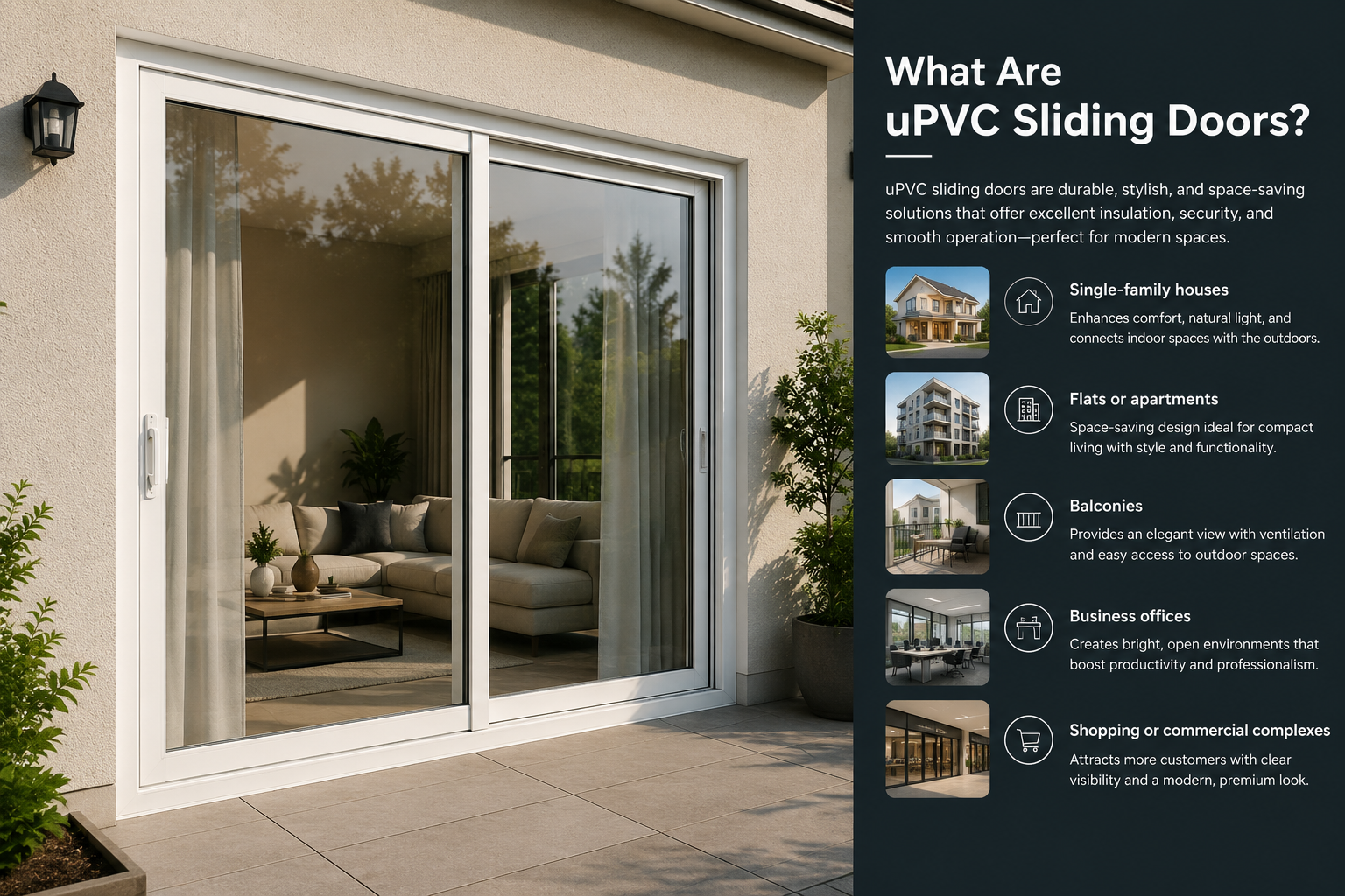 What​‍​‌‍​‍‌​‍​‌‍​‍‌ Are uPVC Sliding Doors?