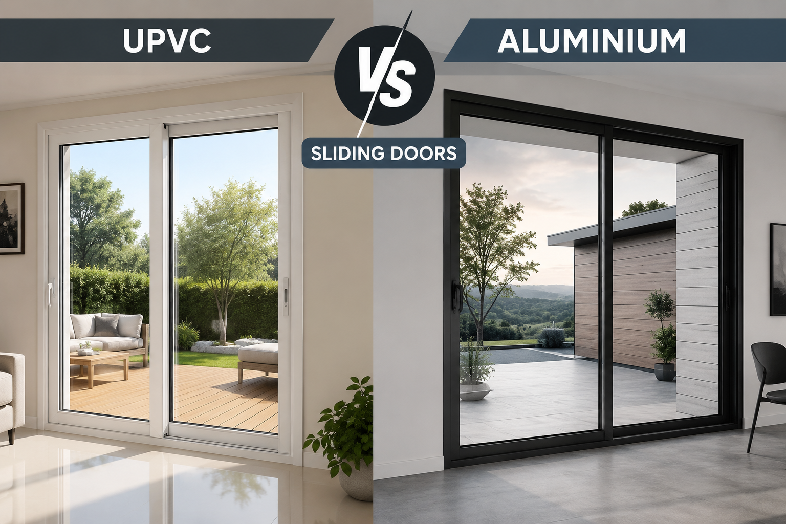 Upvc vs Aluminium Sliding Doors