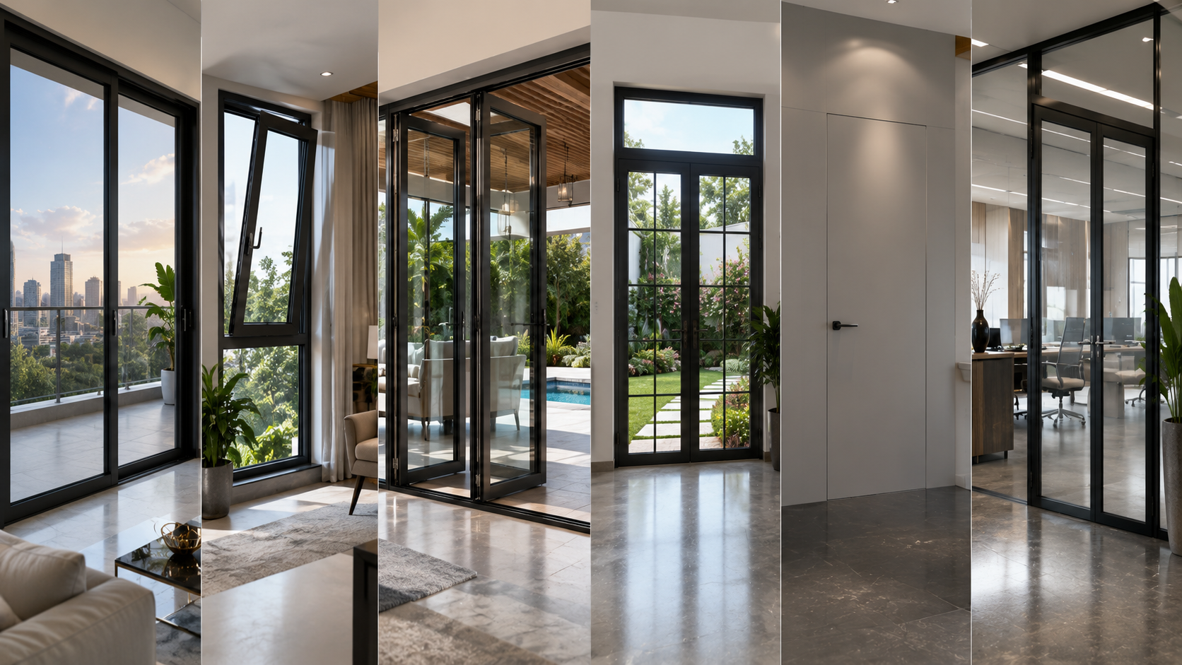 Common Aluminium Door Frame Types