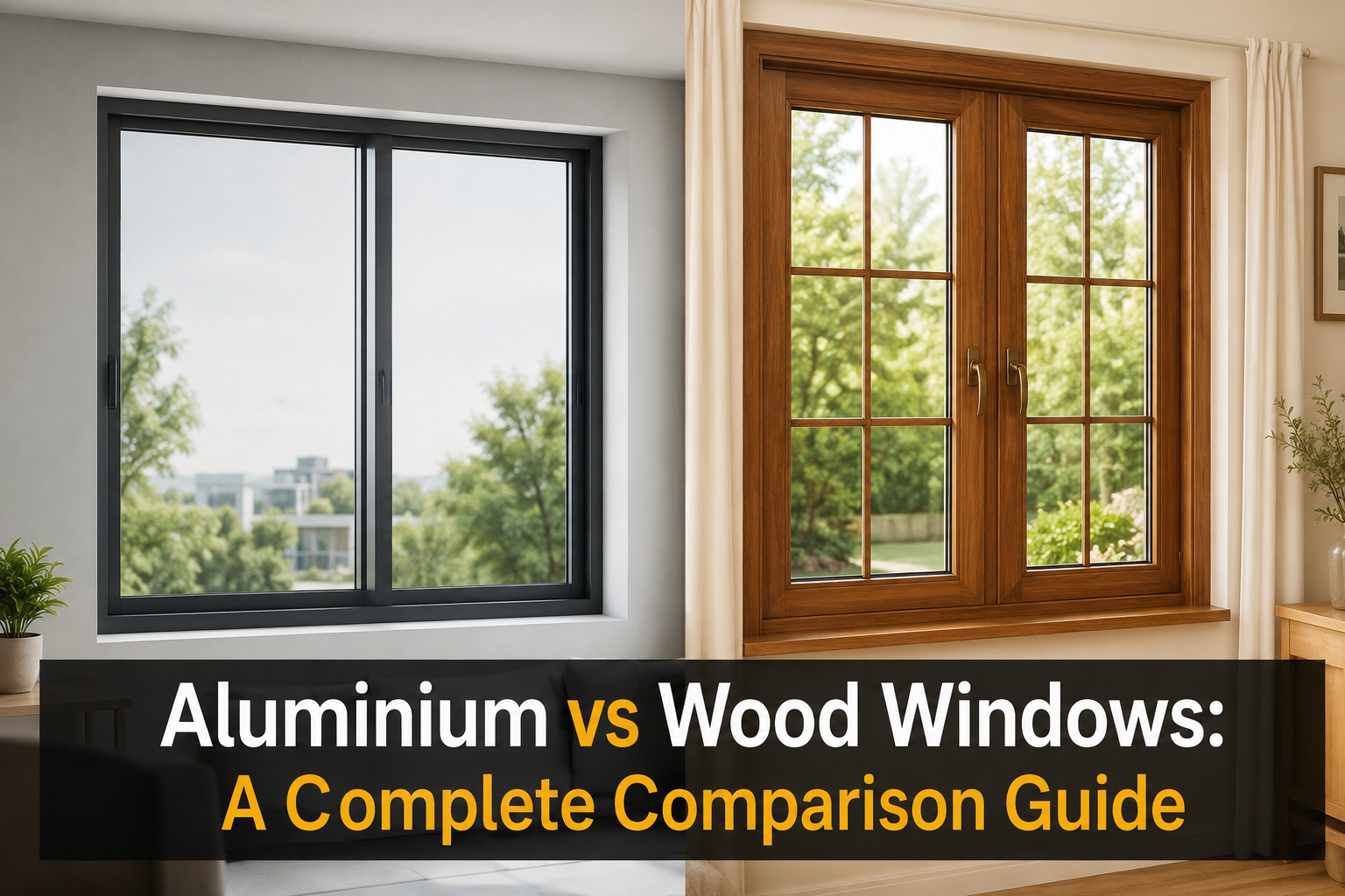 Aluminium vs Wood Windows: A Complete Comparison Guide