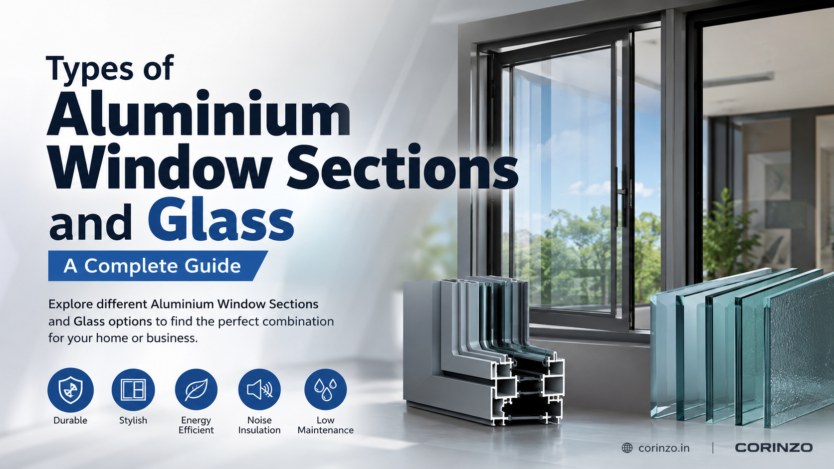 Types of Aluminium Window Sections and Glass: A Complete Guide