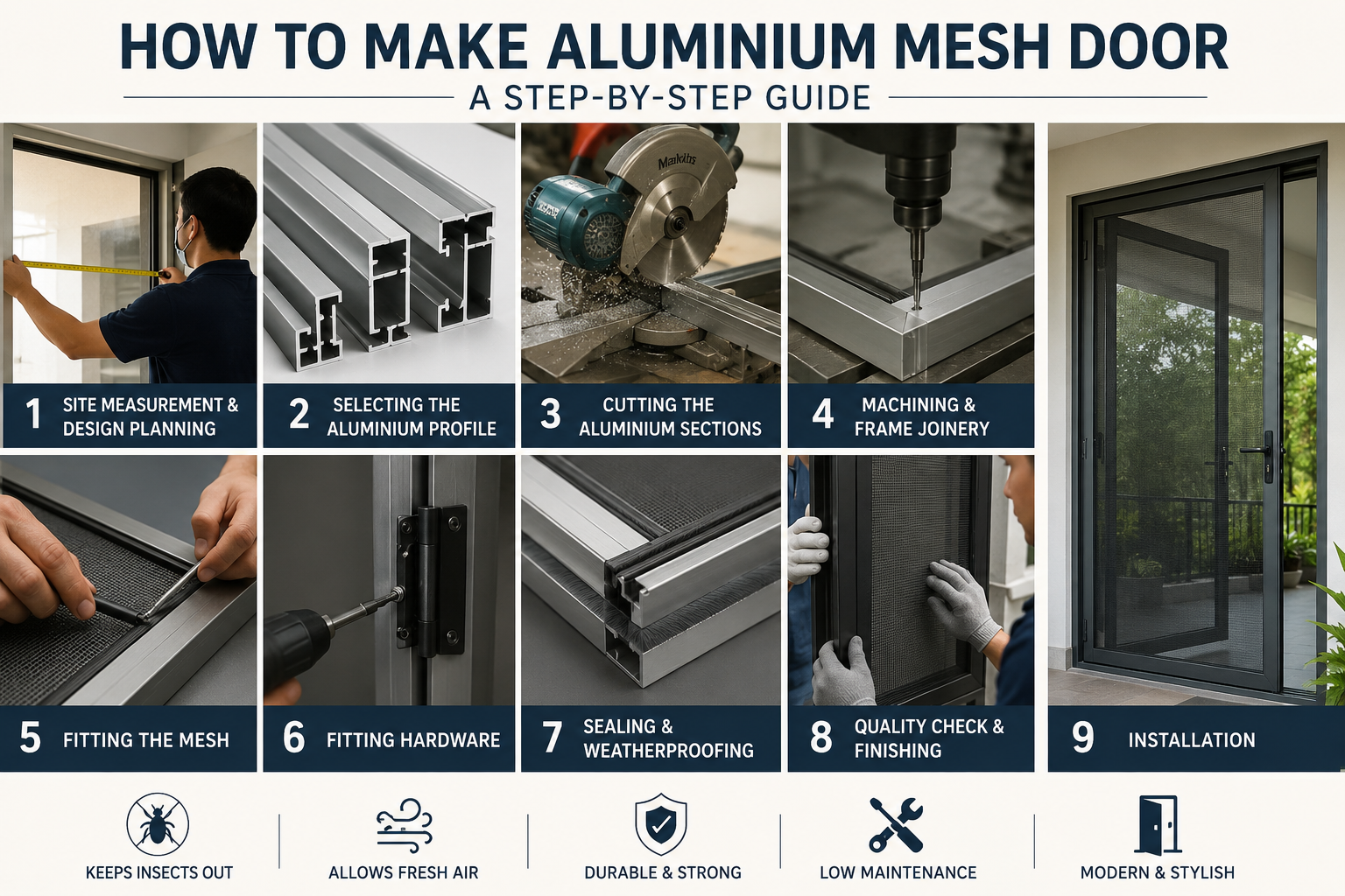 How to Make Aluminium Mesh Door: A Step-by-Step Guide