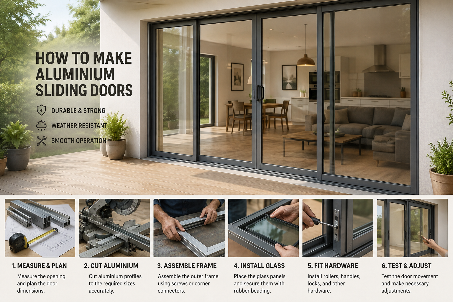 How to Make Aluminium Sliding Doors