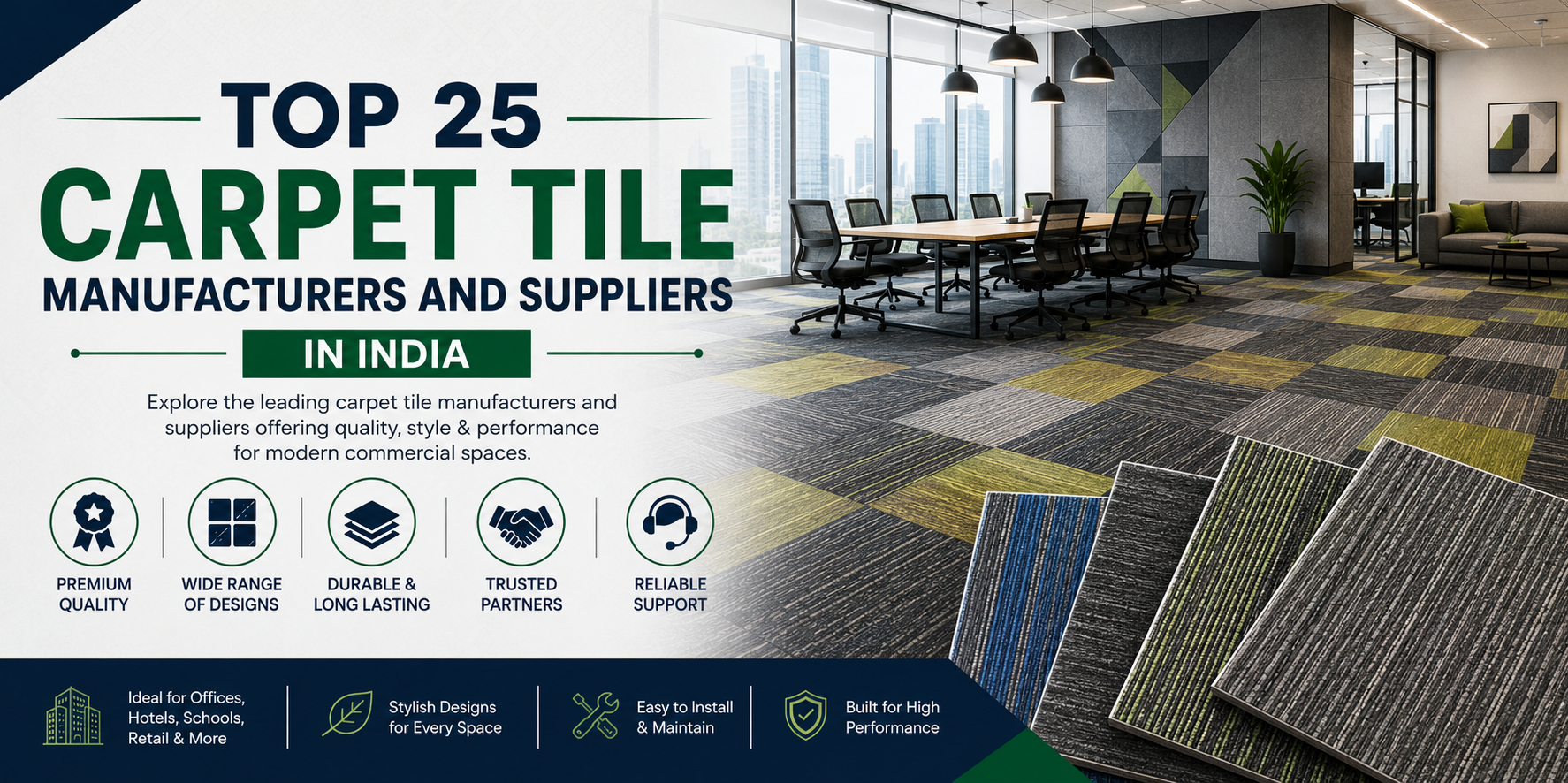 Top 25 Carpet Tile Manufacturers and Suppliers in India