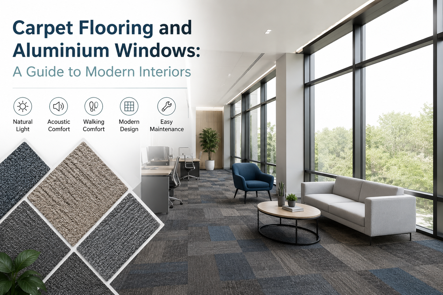 Carpet Flooring and Aluminium Windows: A Guide to Modern Interiors