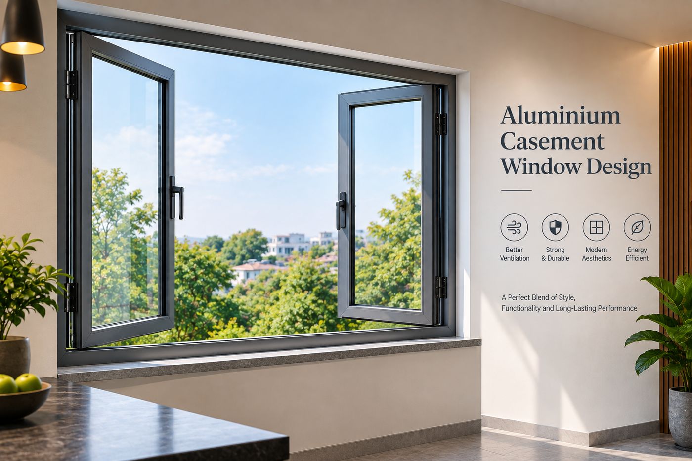 Aluminium Casement Window Design