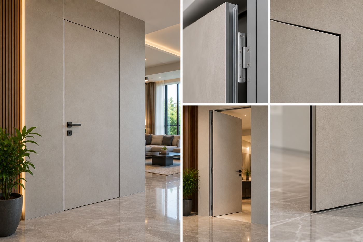 Aluminium Invisible Door Frames