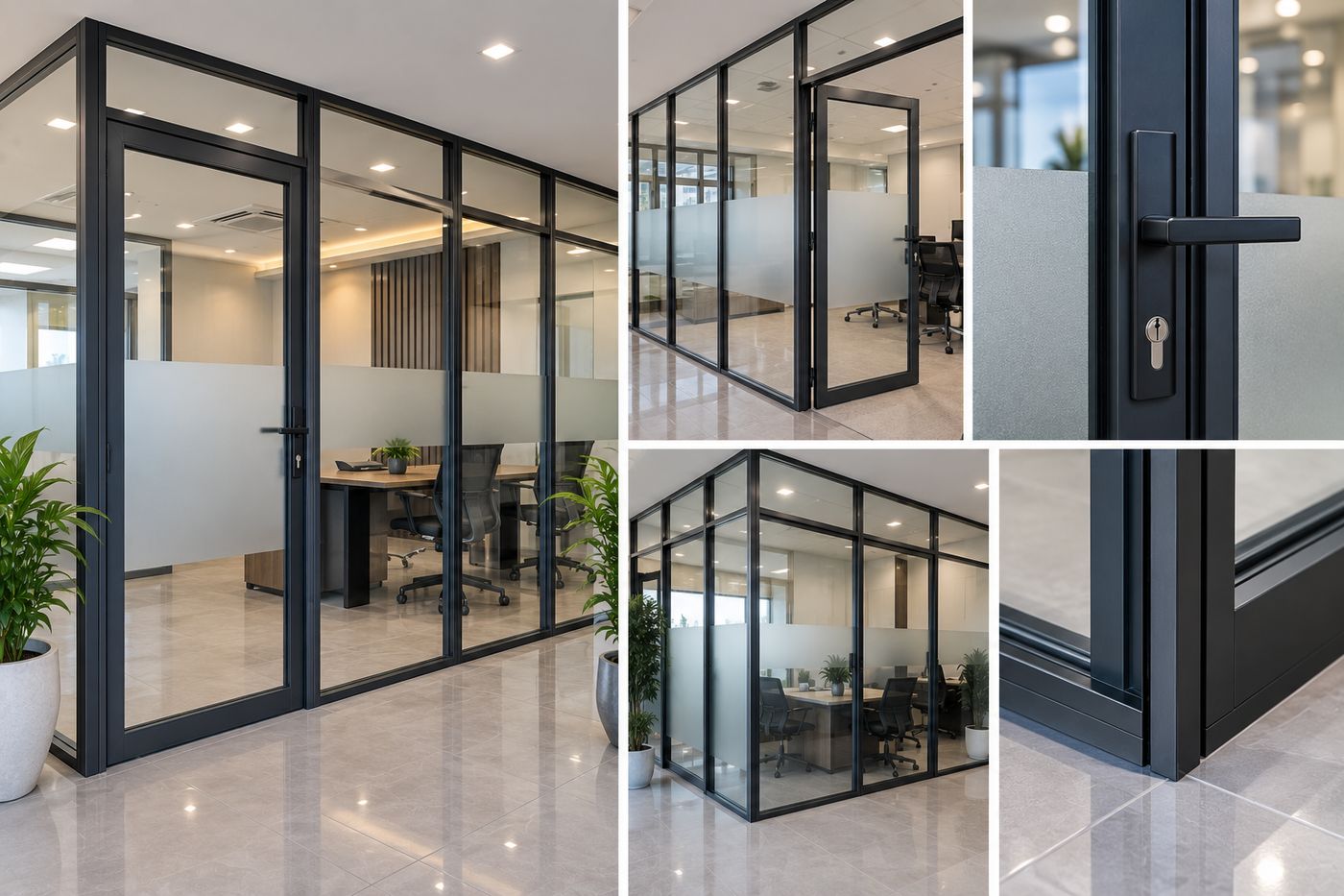 Aluminium Partition Door Frames