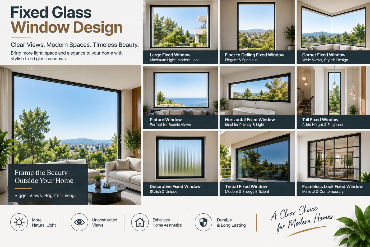 Fixed Glass Window Design