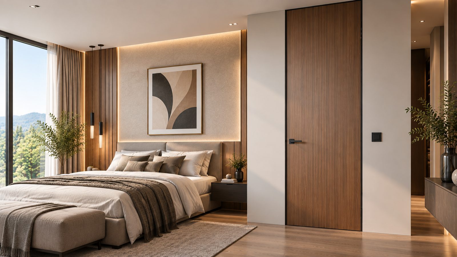 Full-Height Bedroom Door