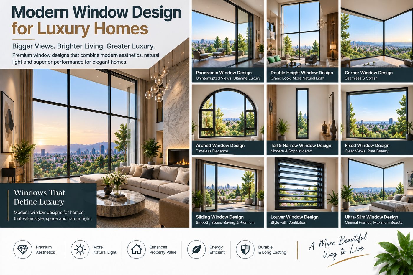 Modern Window Design for Luxury Homes