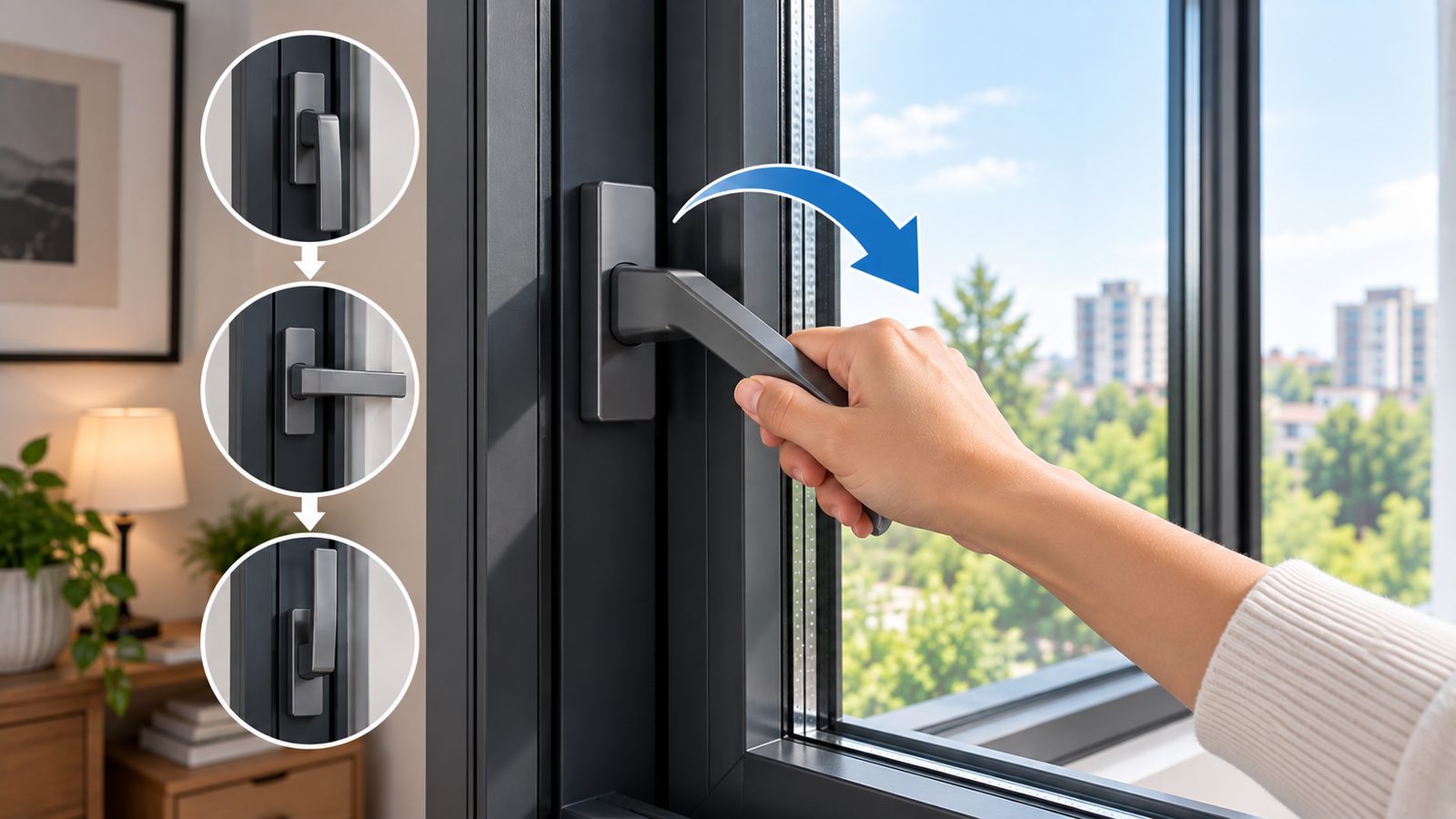 Move the Handle to the Turn Position
