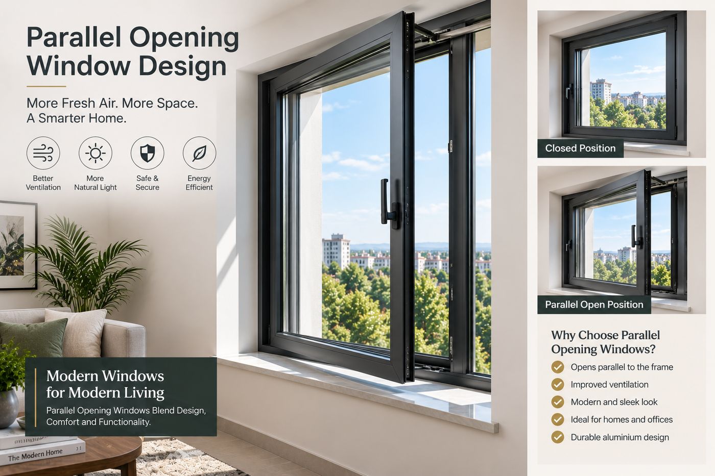 Parallel Opening Window Design