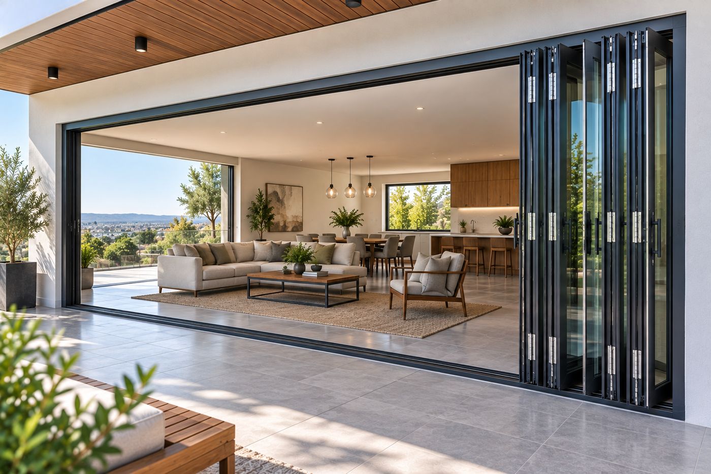 Side-Stacking Folding Doors