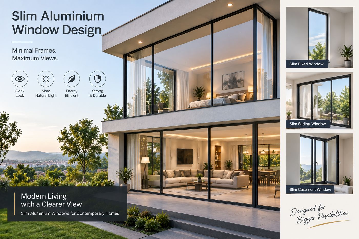 Slim Aluminium Window Design