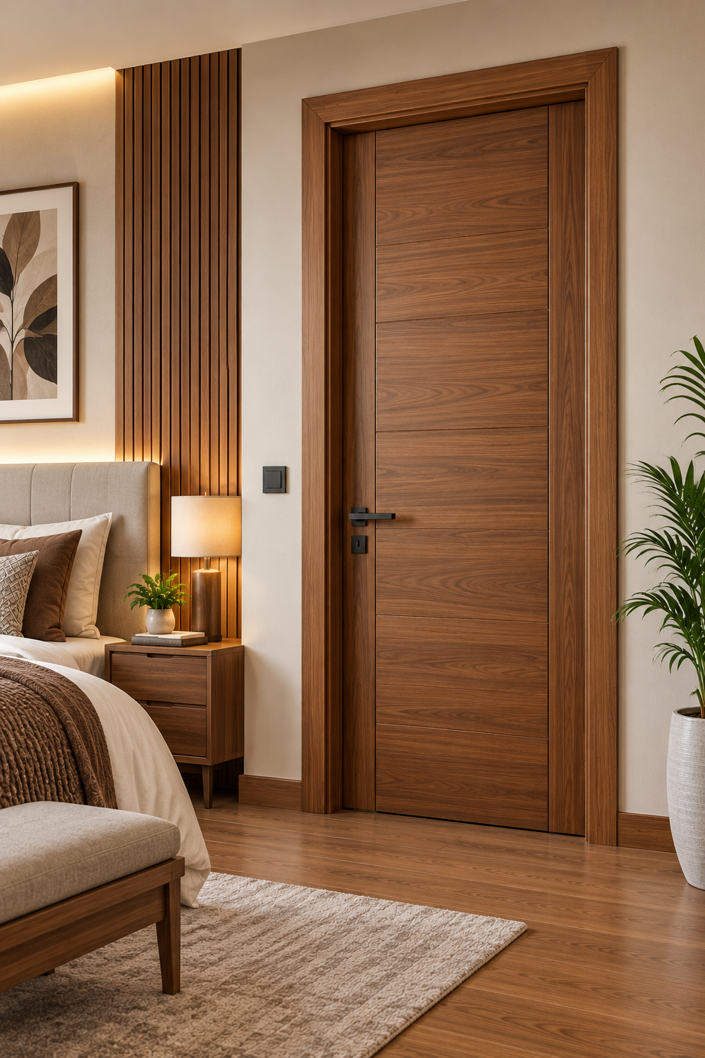Wooden Bedroom Door Frame Design